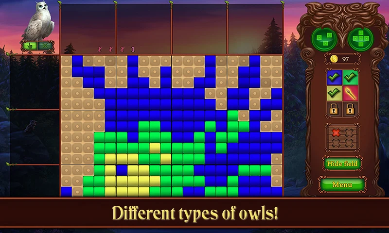 Pixel Cross. Art Owls' Kingdom screenshot