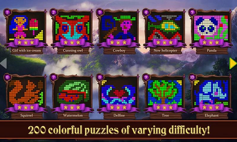 Pixel Cross. Art Owls' Kingdom screenshot